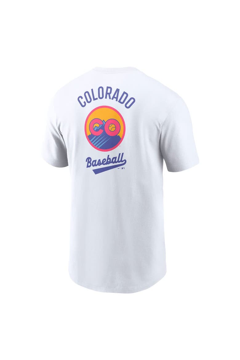 Men's Nike  White Colorado Rockies 2025 City Connect Graphic T-Shirt, Alternate, color, White