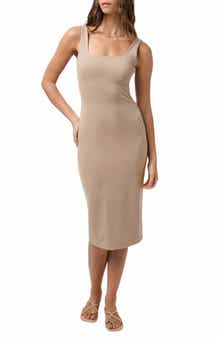 Friday Sleeveless Ponte Midi Dress