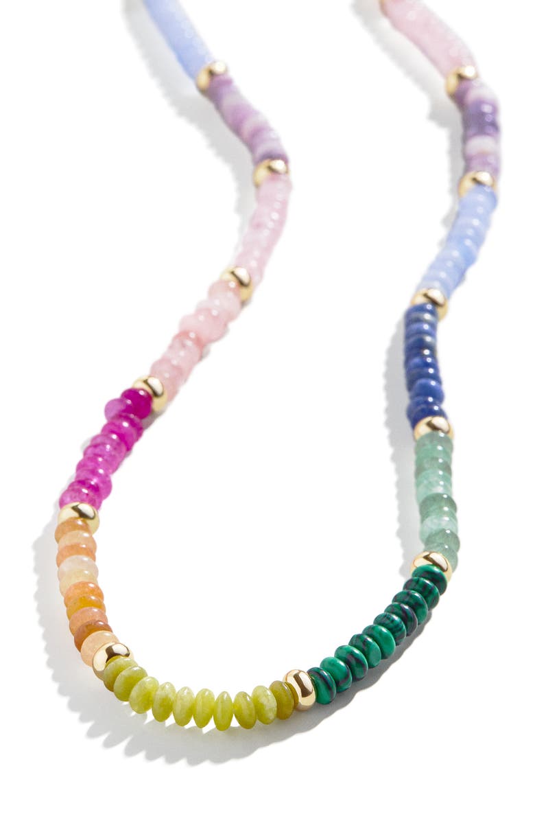 BaubleBar Eleanor Beaded Necklace, Alternate, color, 