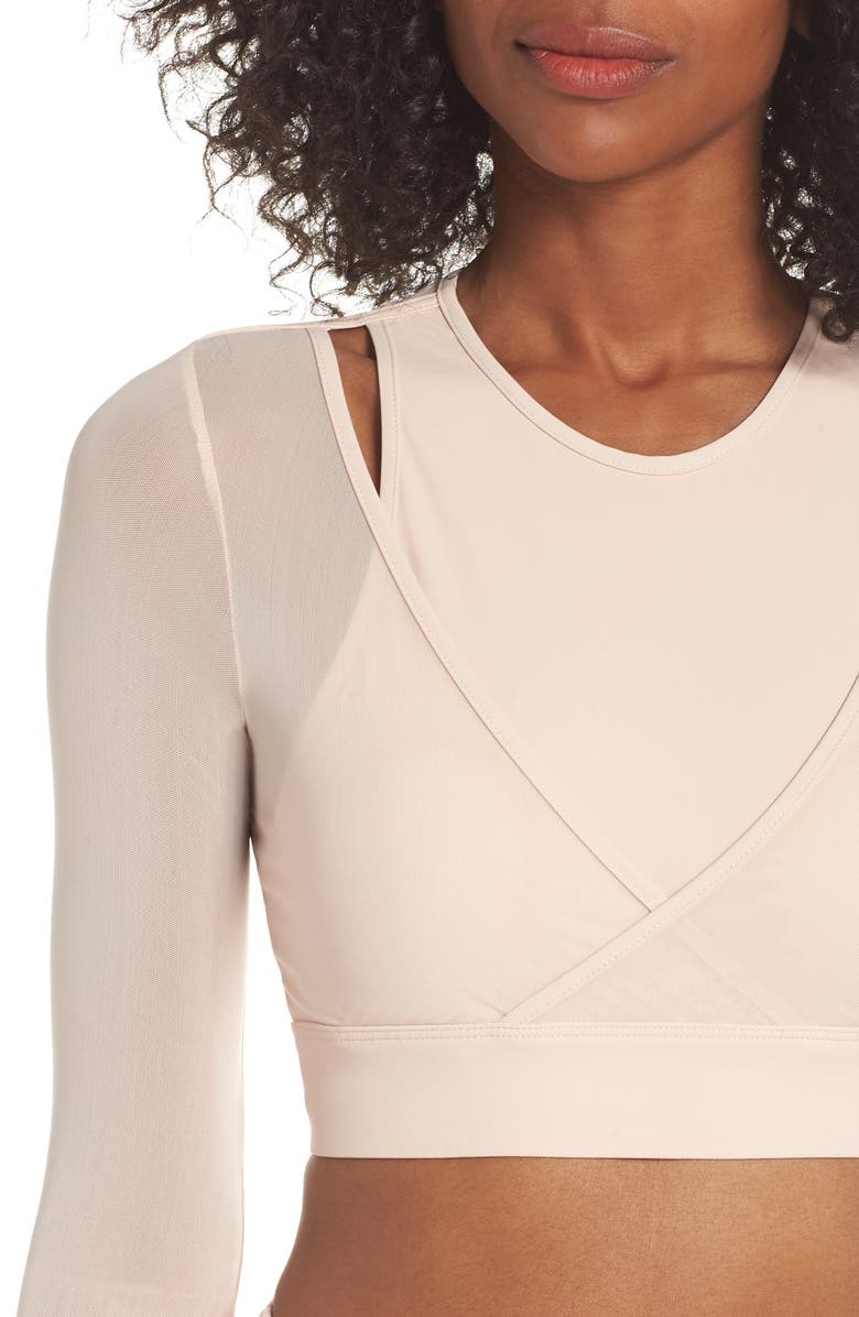 Alo Pivot Layered Look Crop Top, Alternate, color, 