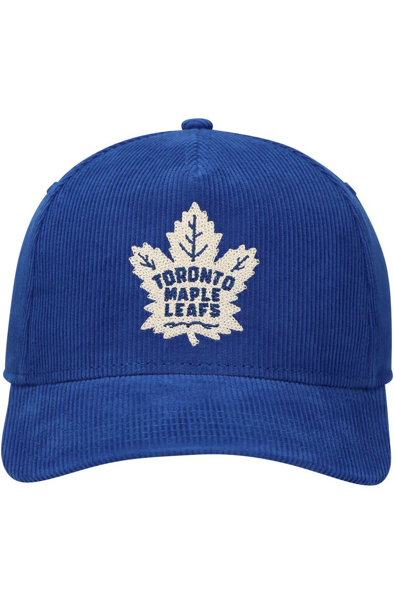 American Needle Men's American Needle Blue Toronto Maple Leafs Corduroy Chain Stitch Adjustable Hat, Alternate, color, 