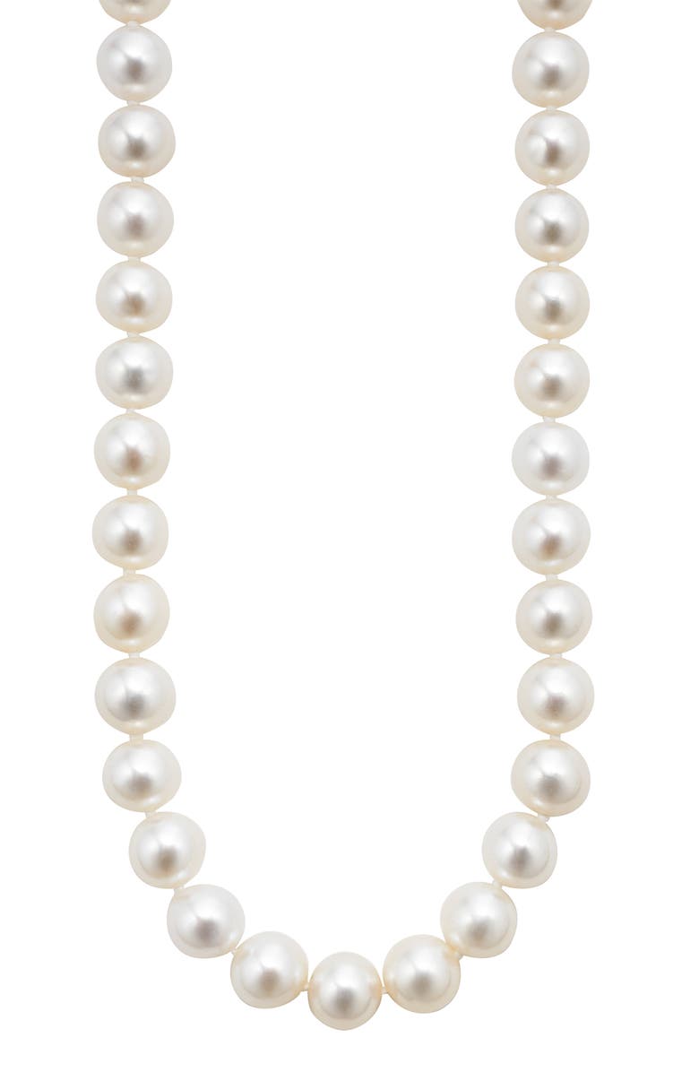 LAGOS Luna Freshwater Pearl Necklace, Alternate, color, Silver