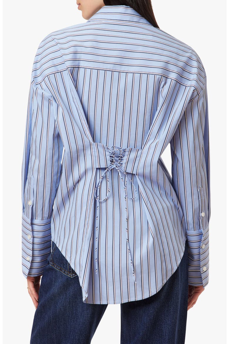 Tie Back Poplin Shirt, Alternate, color, FRENCH BLUE