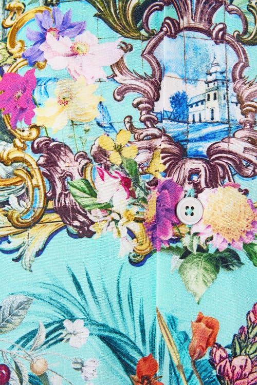 Hotel Franks By Camilla Short Sleeve Camp Collared Shirt Gardens Of Queluz