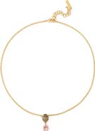 Kurt Geiger London Eagle Gemstone Short Pendant Necklace