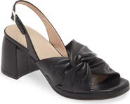 Wonders Knot Detail Block Heel Sandal