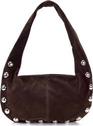 Adornia Studded Crescent Shoulder Bag