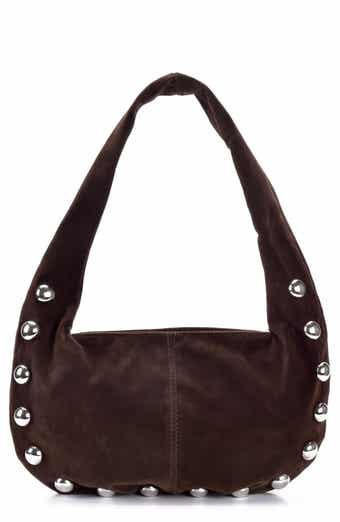 Adornia Studded Crescent Shoulder Bag