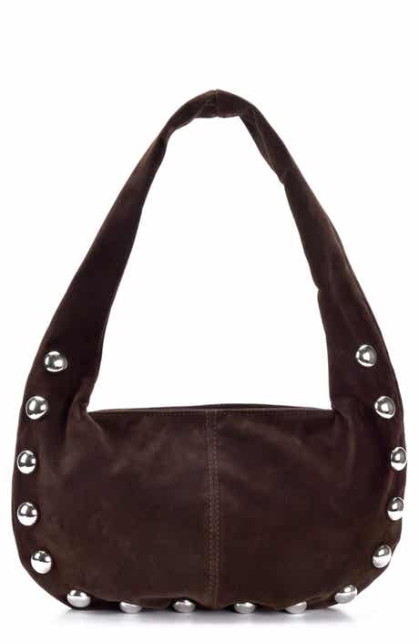 Adornia Studded Crescent Shoulder Bag