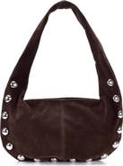 Adornia Studded Crescent Shoulder Bag