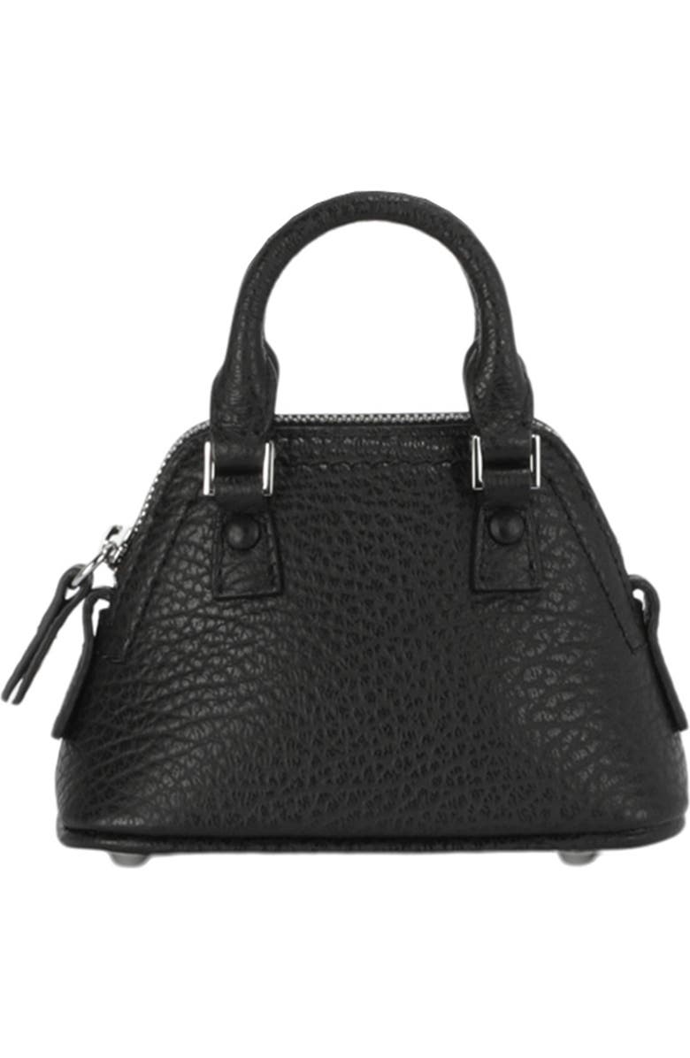Maison Margiela Micro 5AC Leather Top Handle Bag, Alternate, color, Black