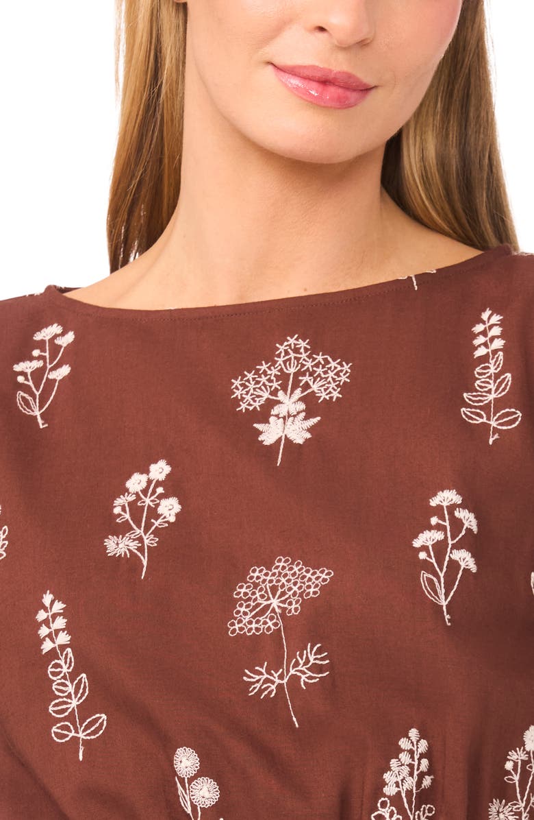 Ted Baker Finley Embroidered Flared Minidress, Alternate, color,