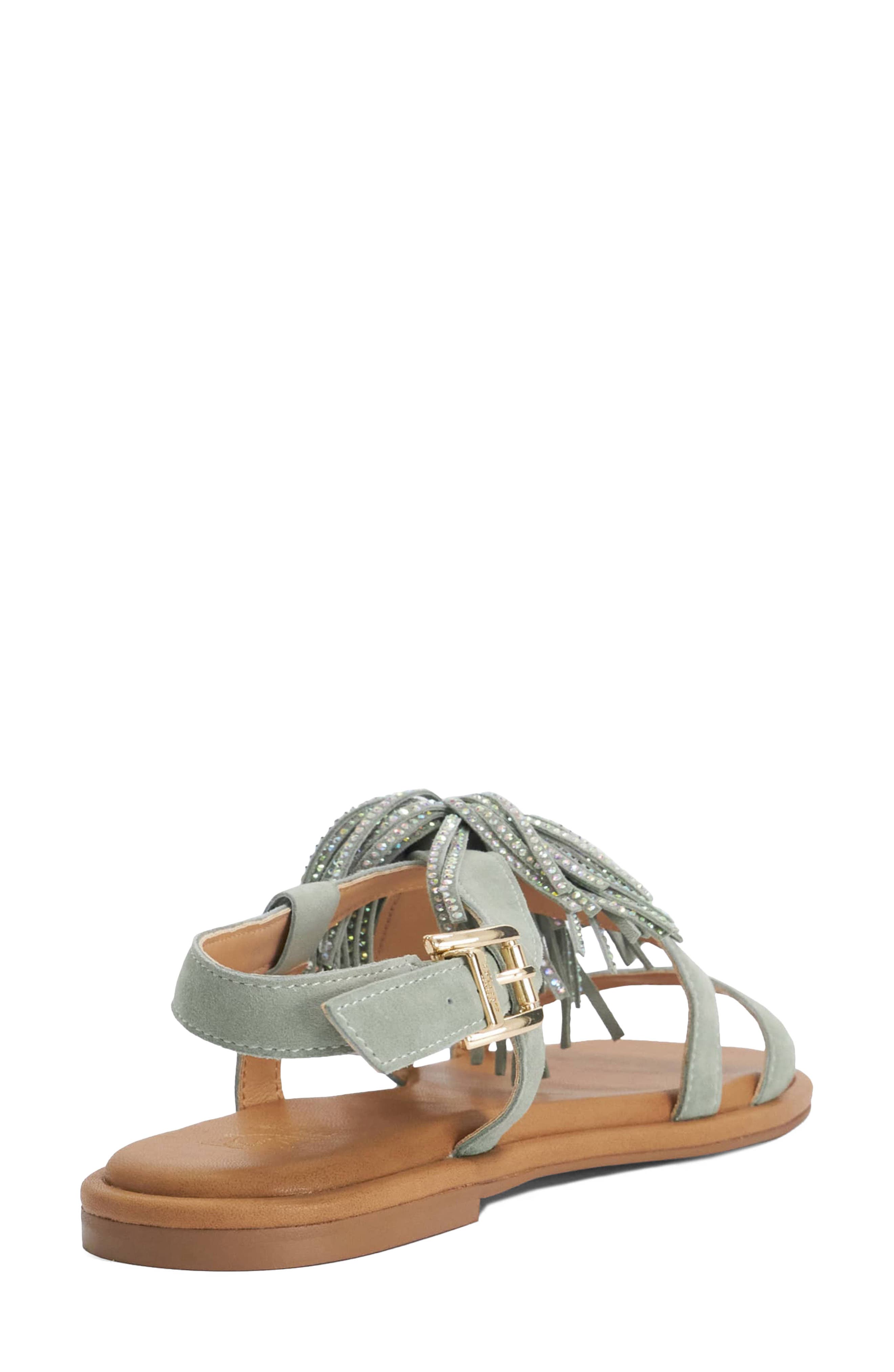 Lysia Ankle Strap Sandal, Alternate, color, SAGE SUEDE