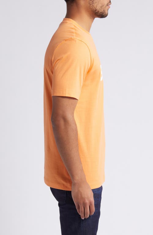 Hugo Boss Boss Tiburt Logo Graphic T-shirt In Medium Orange