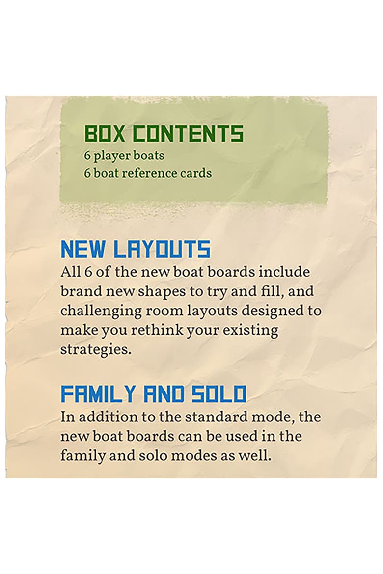 The Isle Of Cats Boat Pack Expansion Boardgame, Ages 8+, Alternate, color, Multicolored