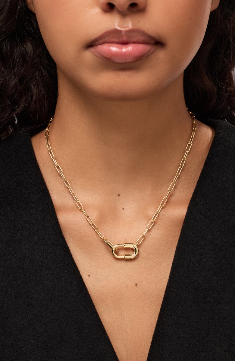 Ana Luisa Blake U-Link Pendant Necklace, Alternate, color, Gold