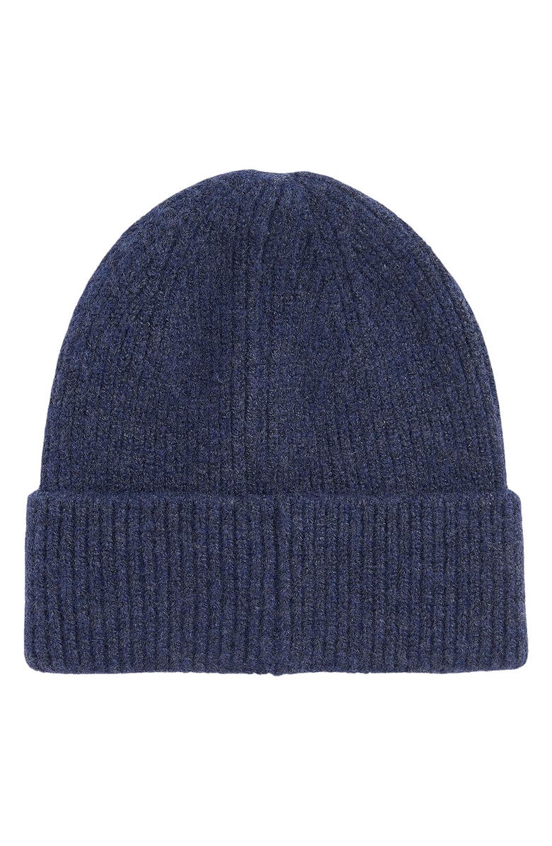 Barbour Pendle Cuff Beanie, Alternate, color, Navy