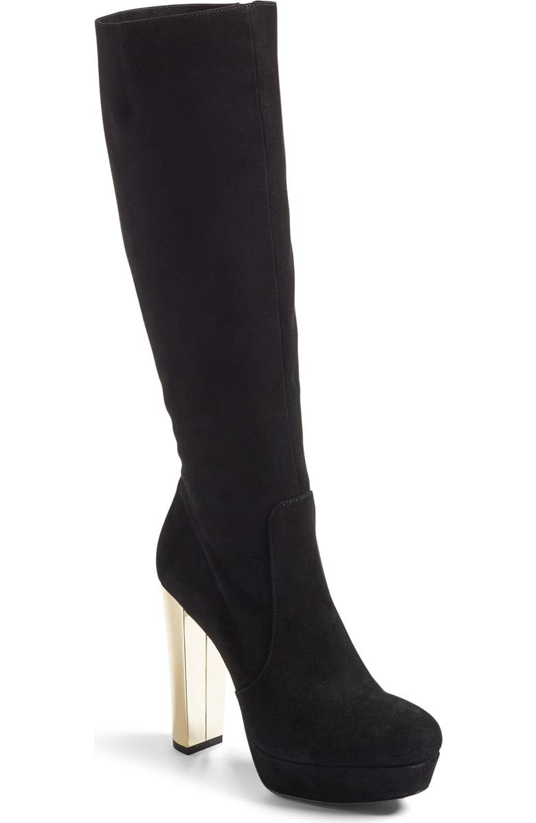 Alice + Olivia 'Hayes' Round Toe Platform Boot, Main, color,
