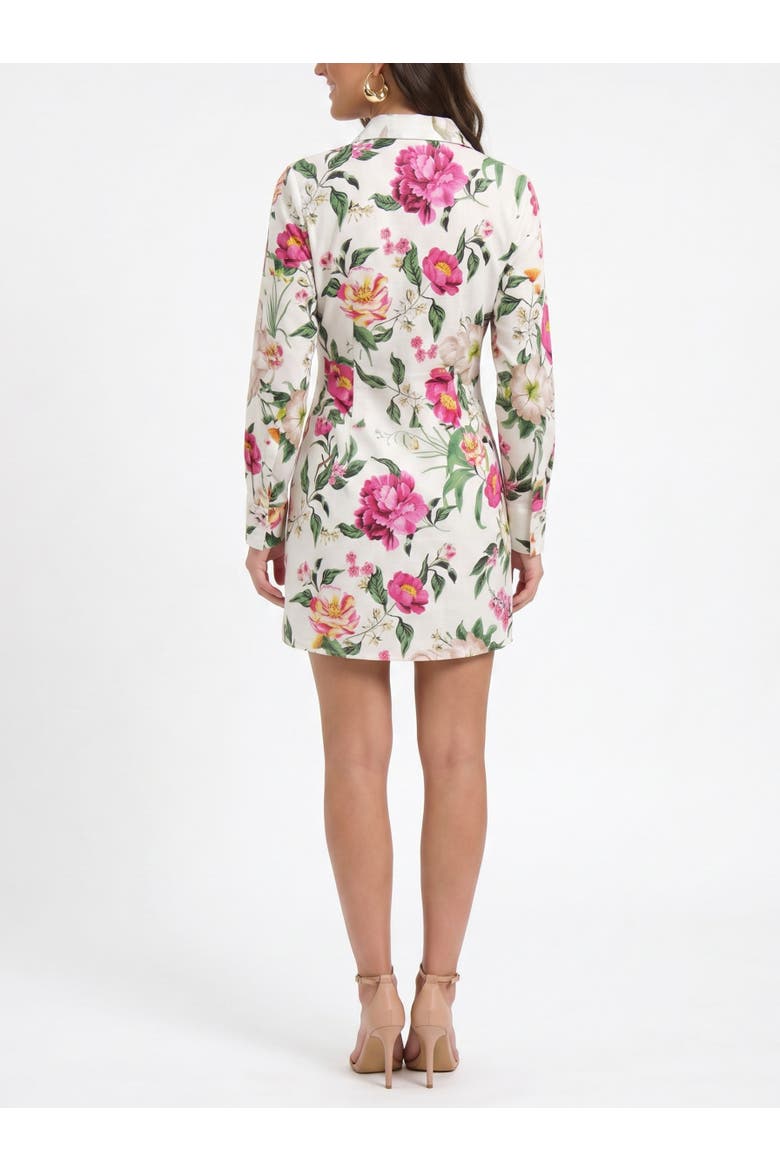Patton Long Sleeve Poplin Mini Dress, Alternate, color, Eggshell Blossom