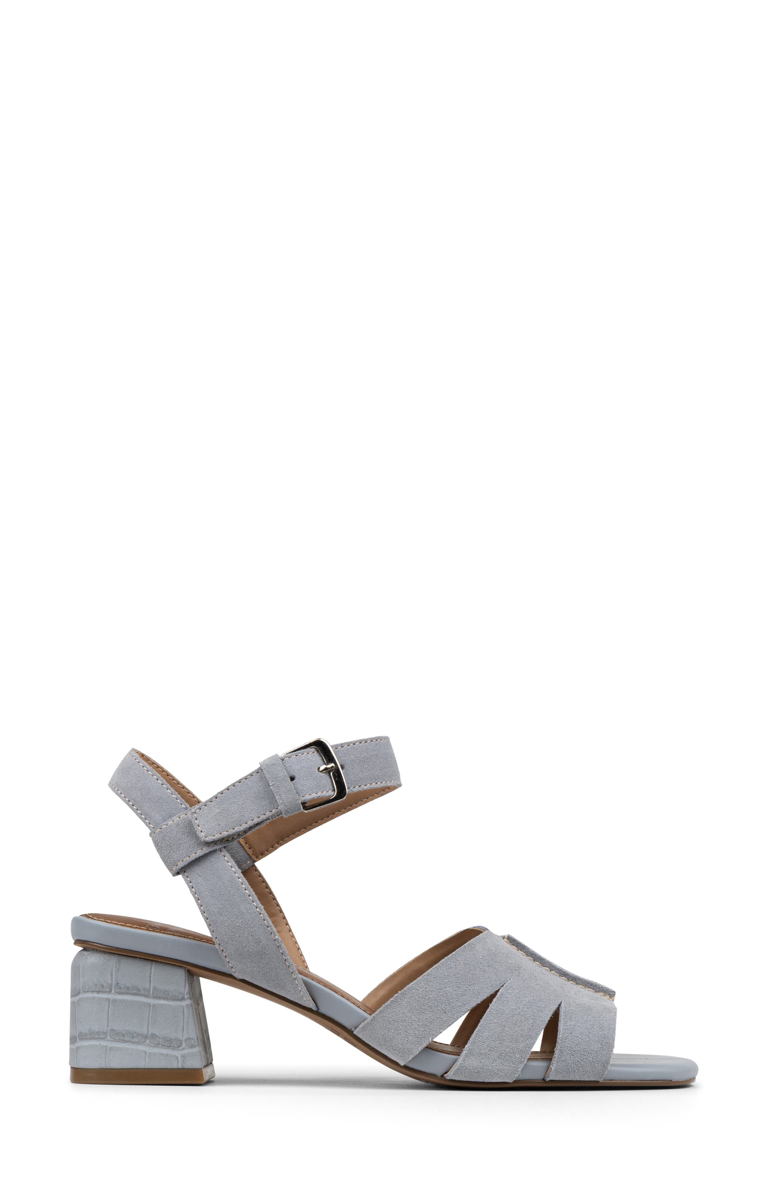 Donald Pliner Block Heel Sandal, Alternate, color, Cloud Gray