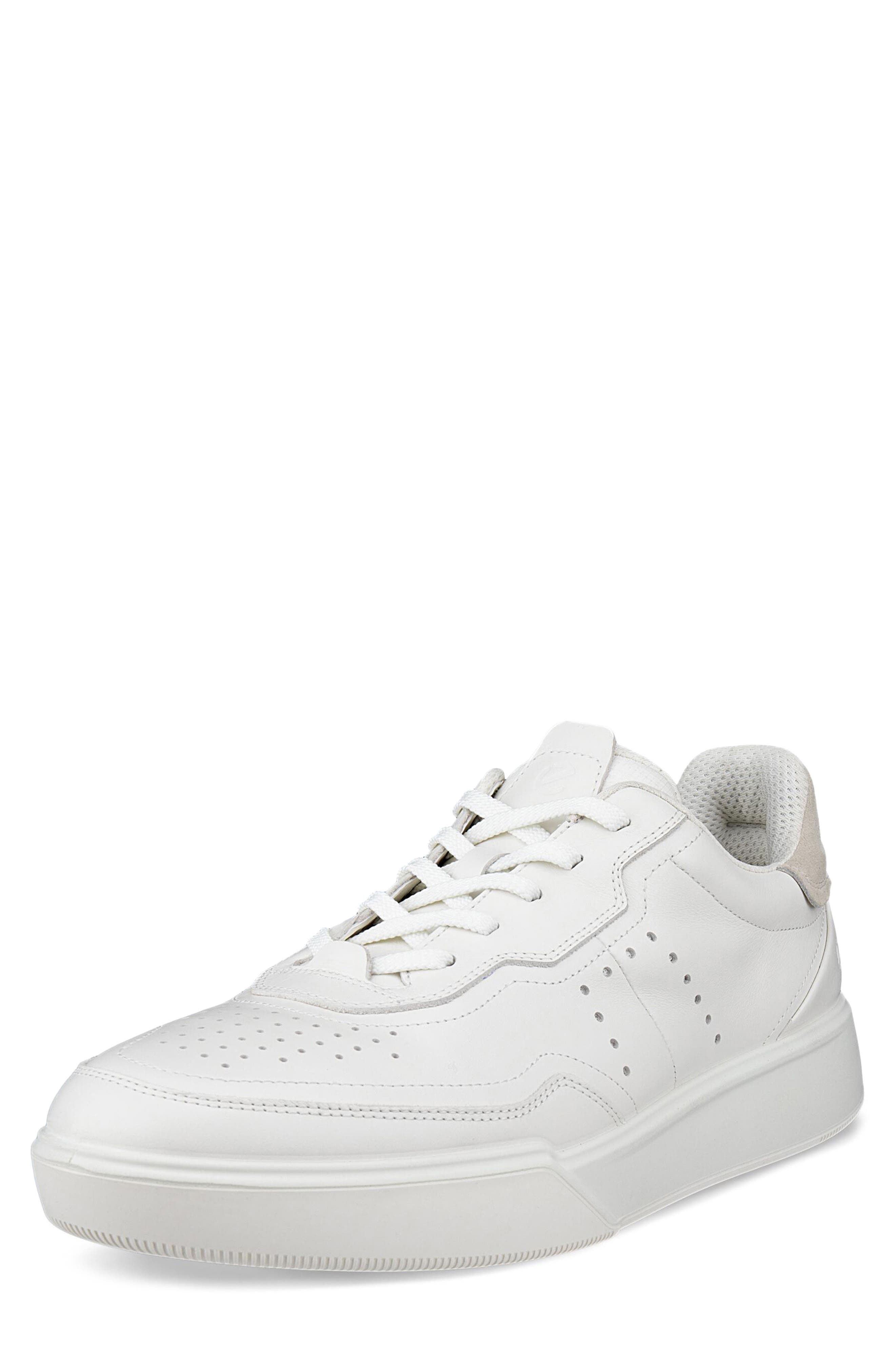 ECCO Street Court Sneaker, Alternate, color, White/ Shadow White