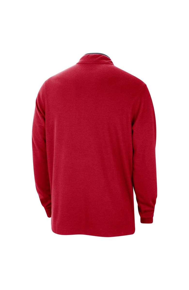 Nike Men's Nike Red Philadelphia 76ers 2023/24 City Edition Authentic Coaches Half-Zip Top, Alternate, color, 