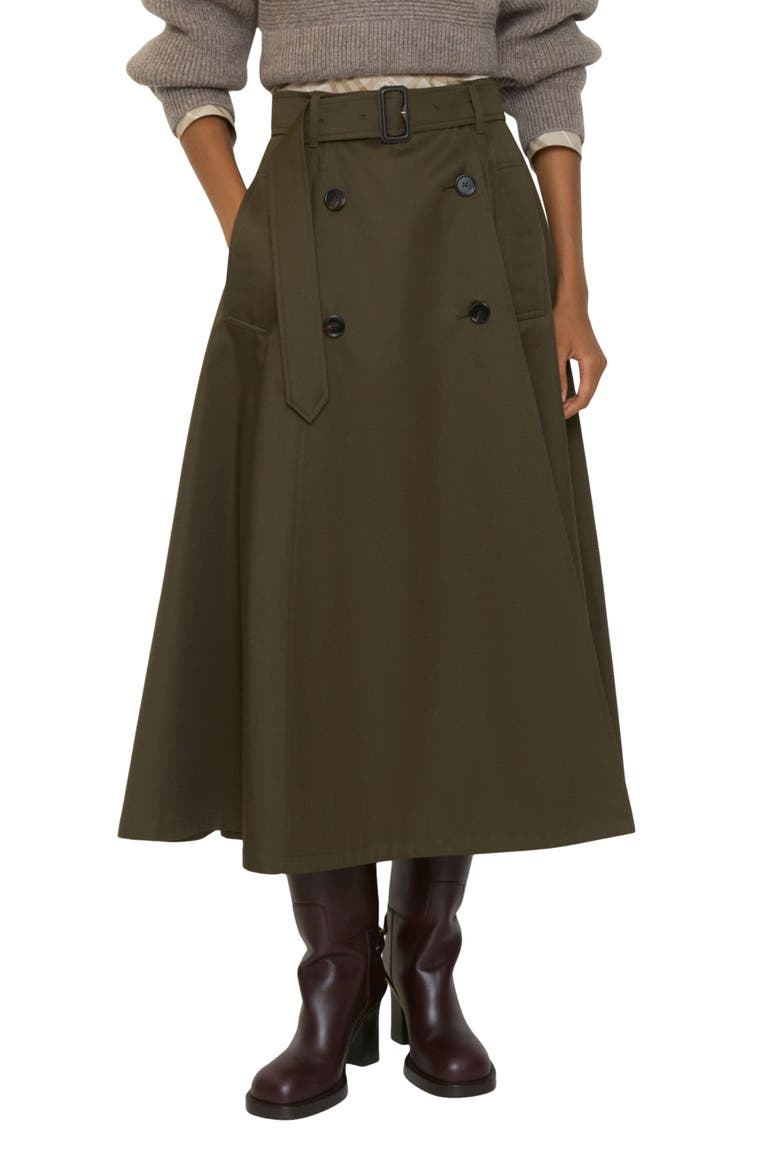 スカート Sacai21SS COTTON GABARDINE TRENCH SKIRT Sacai21SS COTTON GABARDINE TRENCH SKIRT Cotton Gabardine Skirt