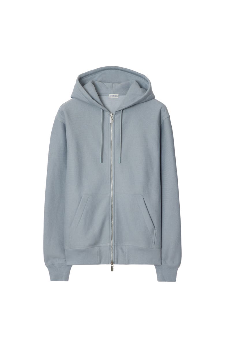 Burberry Logo Cotton Blend Zip Hoodie, Alternate, color,
