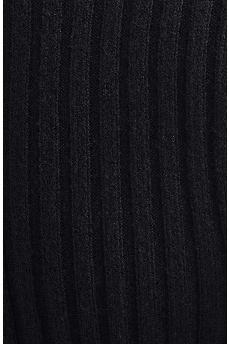 Georgia Merino Wool Rib Sweater, Alternate, color, BLACK