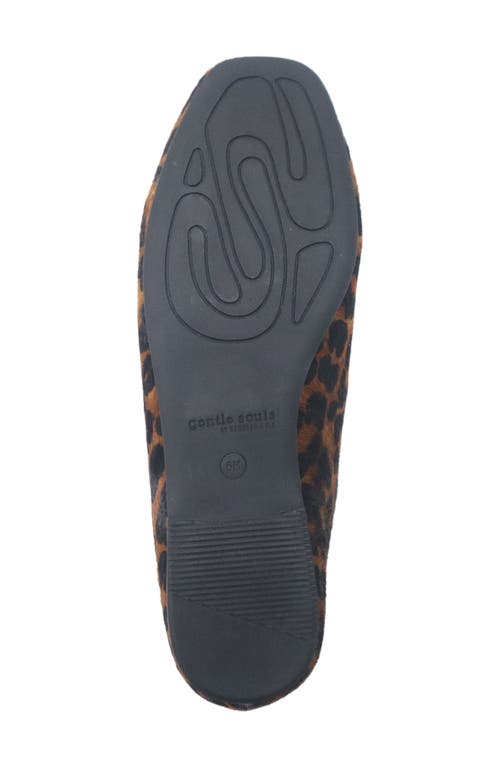 Gentle Souls Wanda Genuine Calf Hair Mule In Animal Print