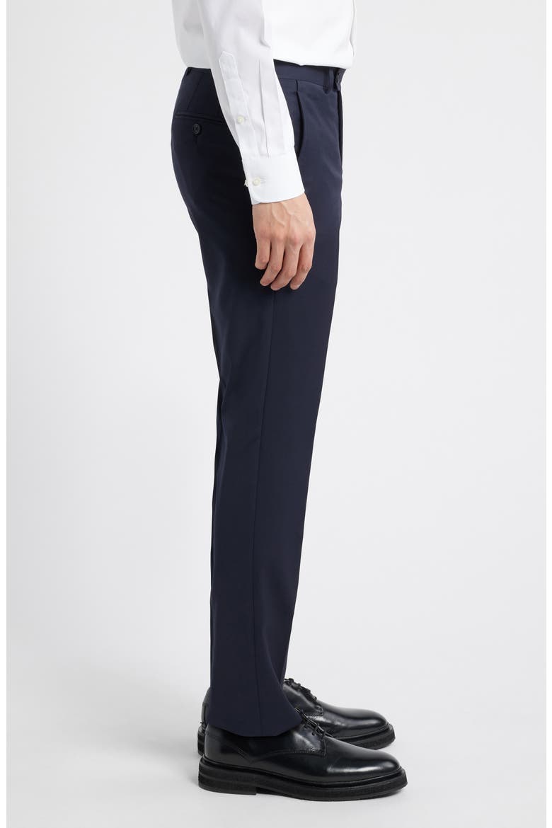 Ross Slim Fit Taper Leg Stretch Wool Pants, Alternate, color, NAVY