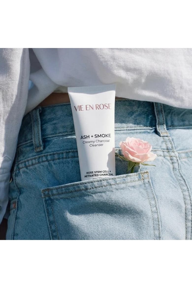 Ash + Smoke Creamy Charcoal Cleanser, Alternate, color, Grey