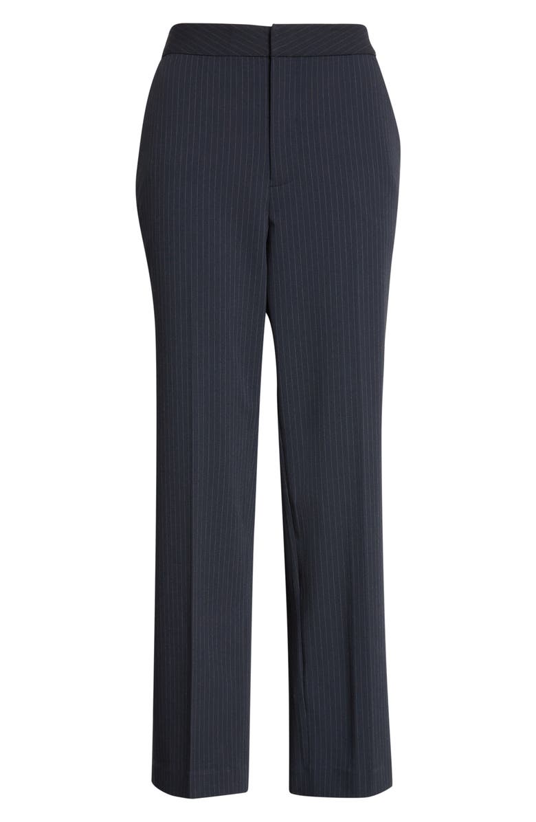 L'AGENCE Rebel Pinstripe Pants, Main, color, Midnight/ Ivory Pinstripe