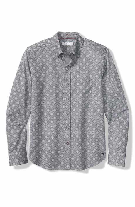 San Lucio Mira Mosaic IslandZone® Cotton Blend Button-Up Shirt