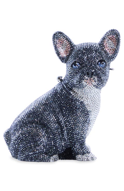 French Bulldog Louie Crystal Clutch