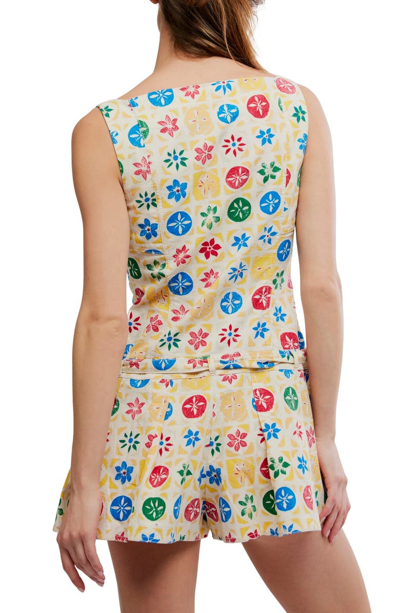 Free People Dune Dancer Belted Floral Romper, Alternate, color, 