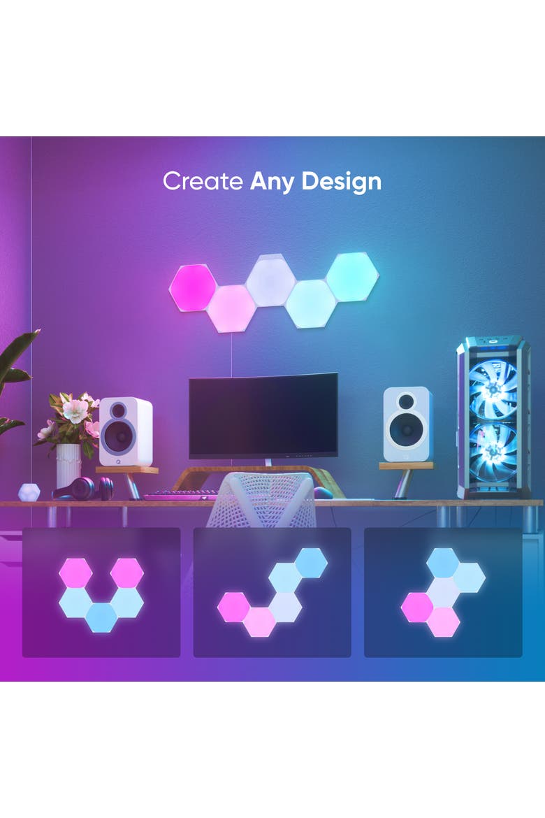 7-Piece Hexagon Shapes Smarter Kit, Alternate, color, MULTICOLOR