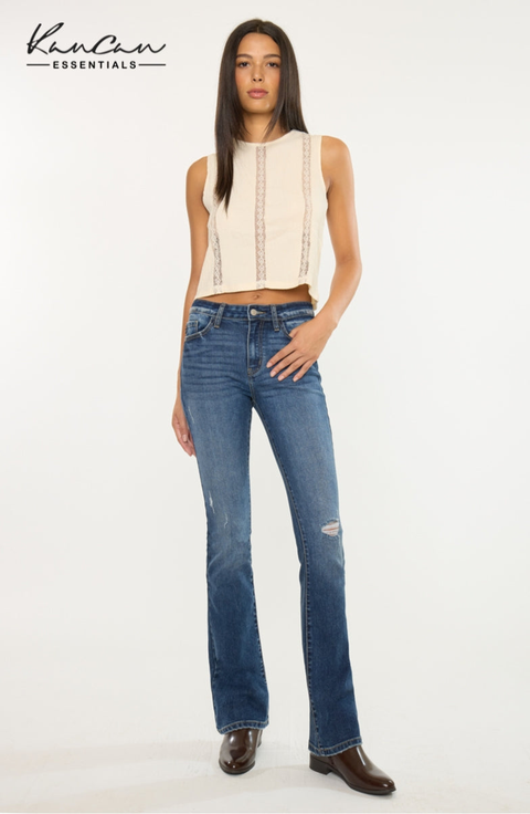 Brooklyn Essentials High Rise Skinny Bootcut Jeans