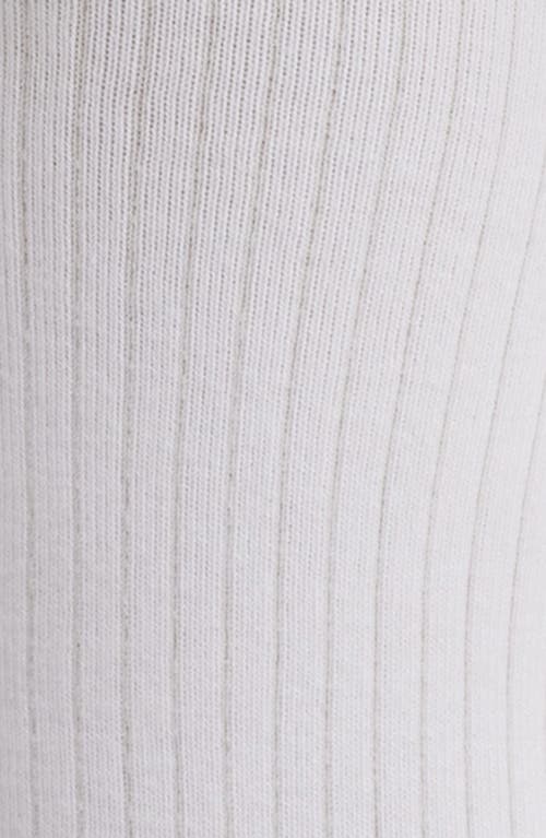 Ugg(r) Serenella Bow Cotton Blend Crew Socks In White