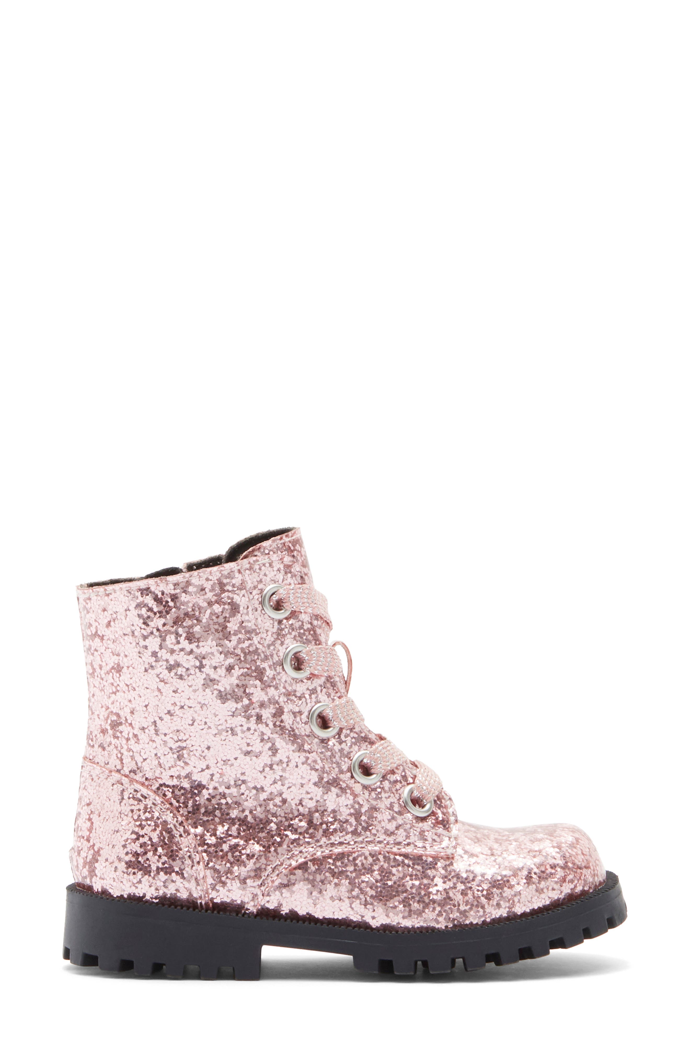 Harper Canyon Kids' Bree Glitter Combat Boot (Women) | Nordstromrack