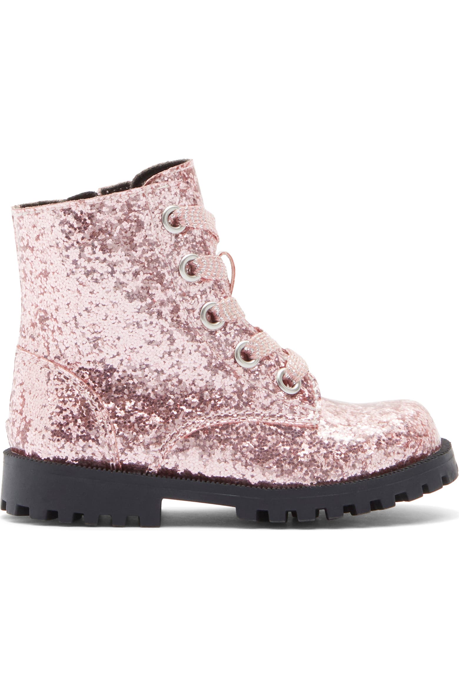 Harper Canyon Kids' Bree Glitter Combat Boot (Women) | Nordstromrack