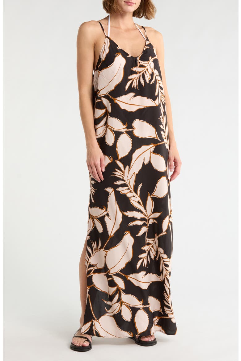 Debbie Cover-Up Dress, Main, color, BLACK