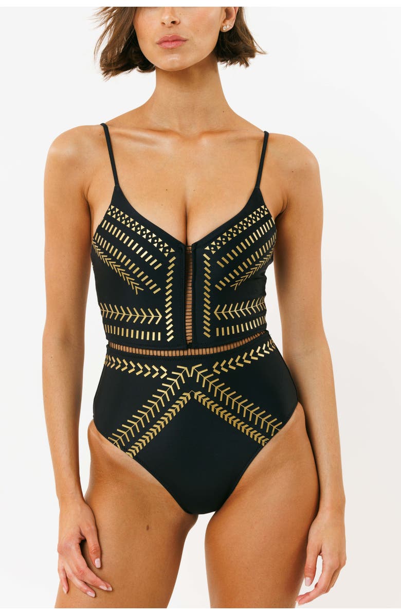 Biliblond Onepiece Kim, Alternate, color, Black Gold