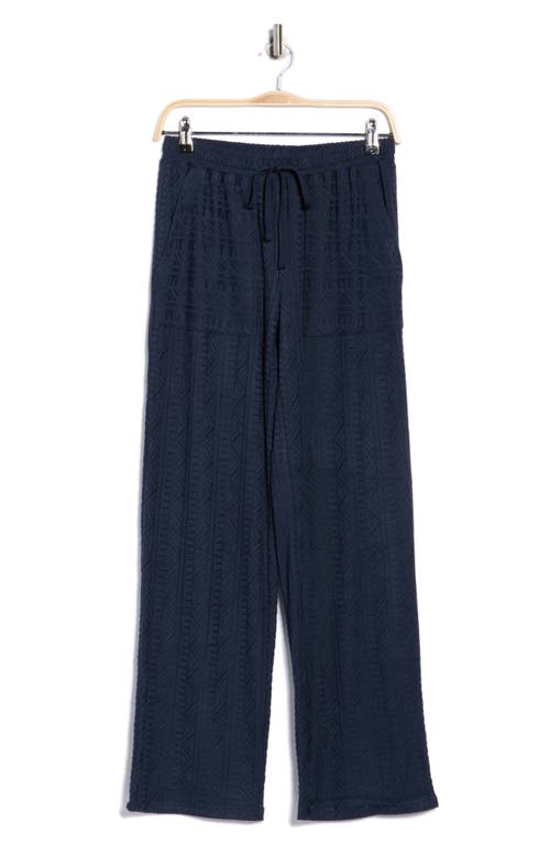 Splendid Textured Knit Pants In Blue
