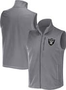 NFL X DARIUS RUCKER Men's NFL x Darius Rucker Collection by Fanatics Gray Las Vegas Raiders Polar Fleece Full-Zip Vest