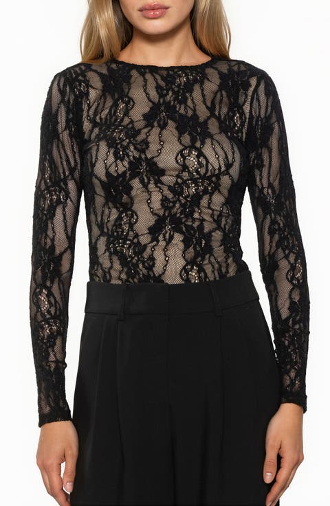 Celine Stretch Lace Bodysuit