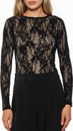 Alexia Admor Celine Stretch Lace Bodysuit