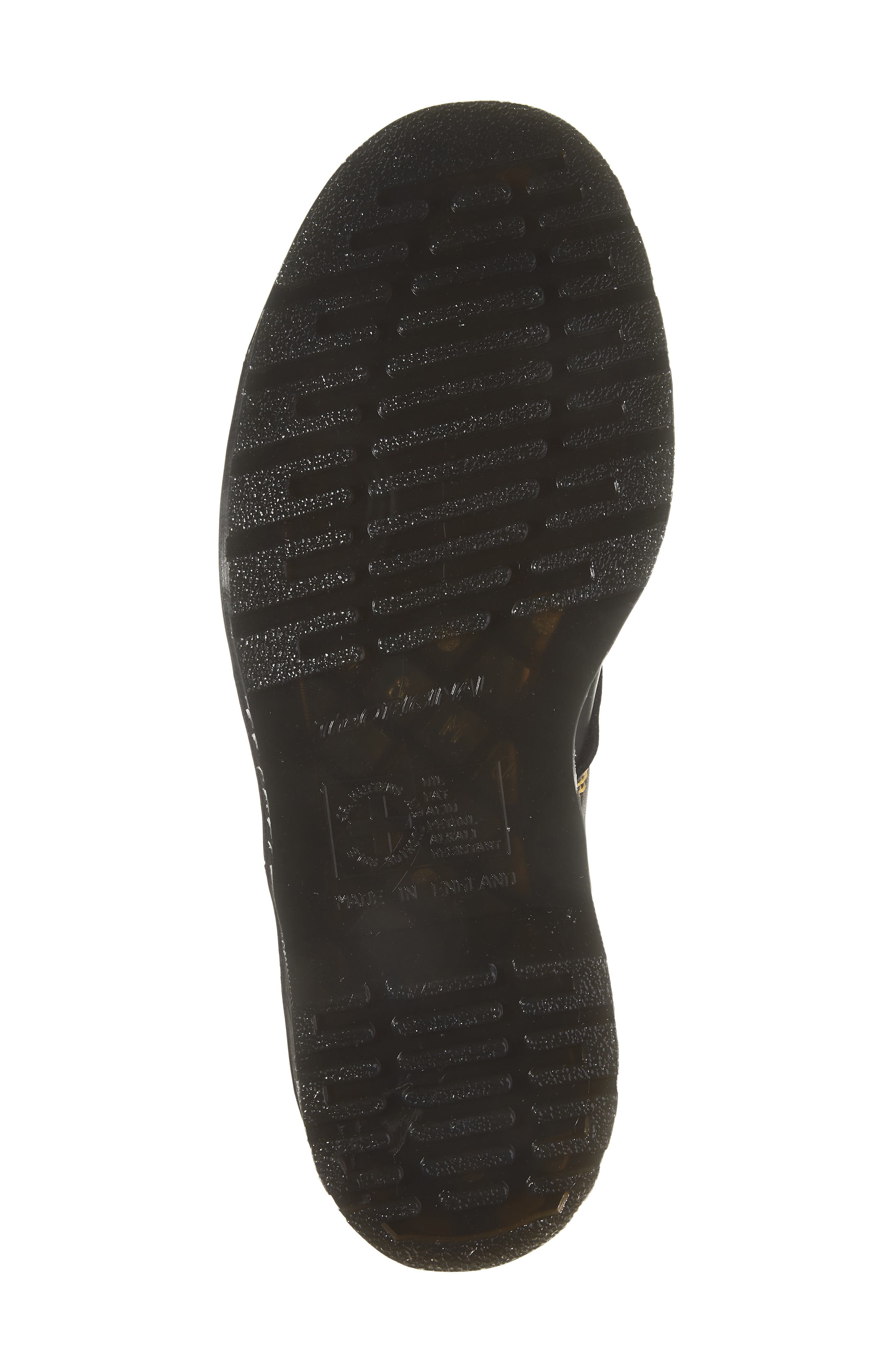 Cappers 8-Eye Leather Boot, Alternate, color, BLACK