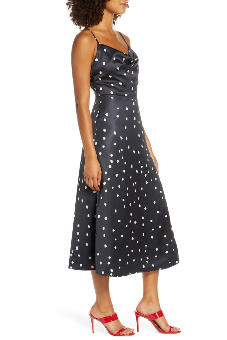 Perita Midi Dress, Alternate, color, NAVY PERIDTA PRINT