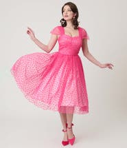Unique Vintage Garden State Swing Dress